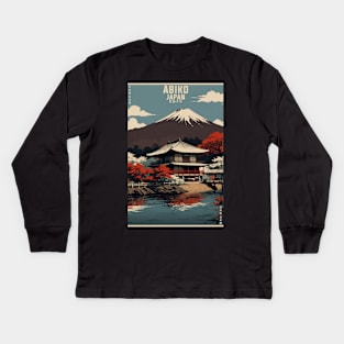 Abiko Japan Vintage Poster Tourism Kids Long Sleeve T-Shirt